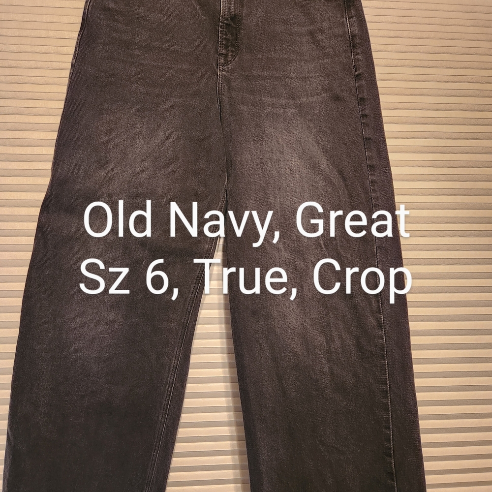 Old Navy Black Straight Jeans